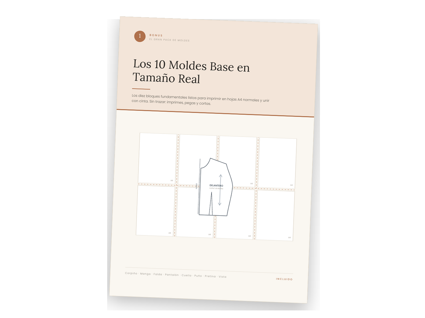 Los 10 Moldes Base en Tamaño Real
